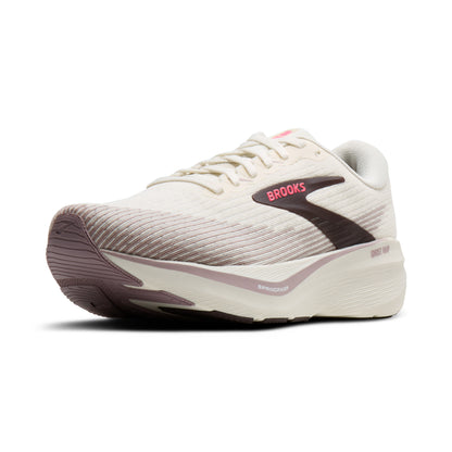 Brooks Ghost Amp Womens Running Shoe - Arctic Wolf/Dove/Pink