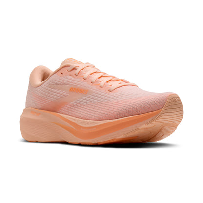 Brooks Ghost Amp Womens Running Shoe - Peach/Peach/White