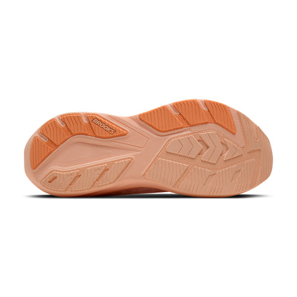 Brooks Ghost Amp Womens Running Shoe - Peach/Peach/White