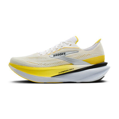 Brooks Hyperion Max 4 Women's Running Shoes - White/Cyber Yellow/Black