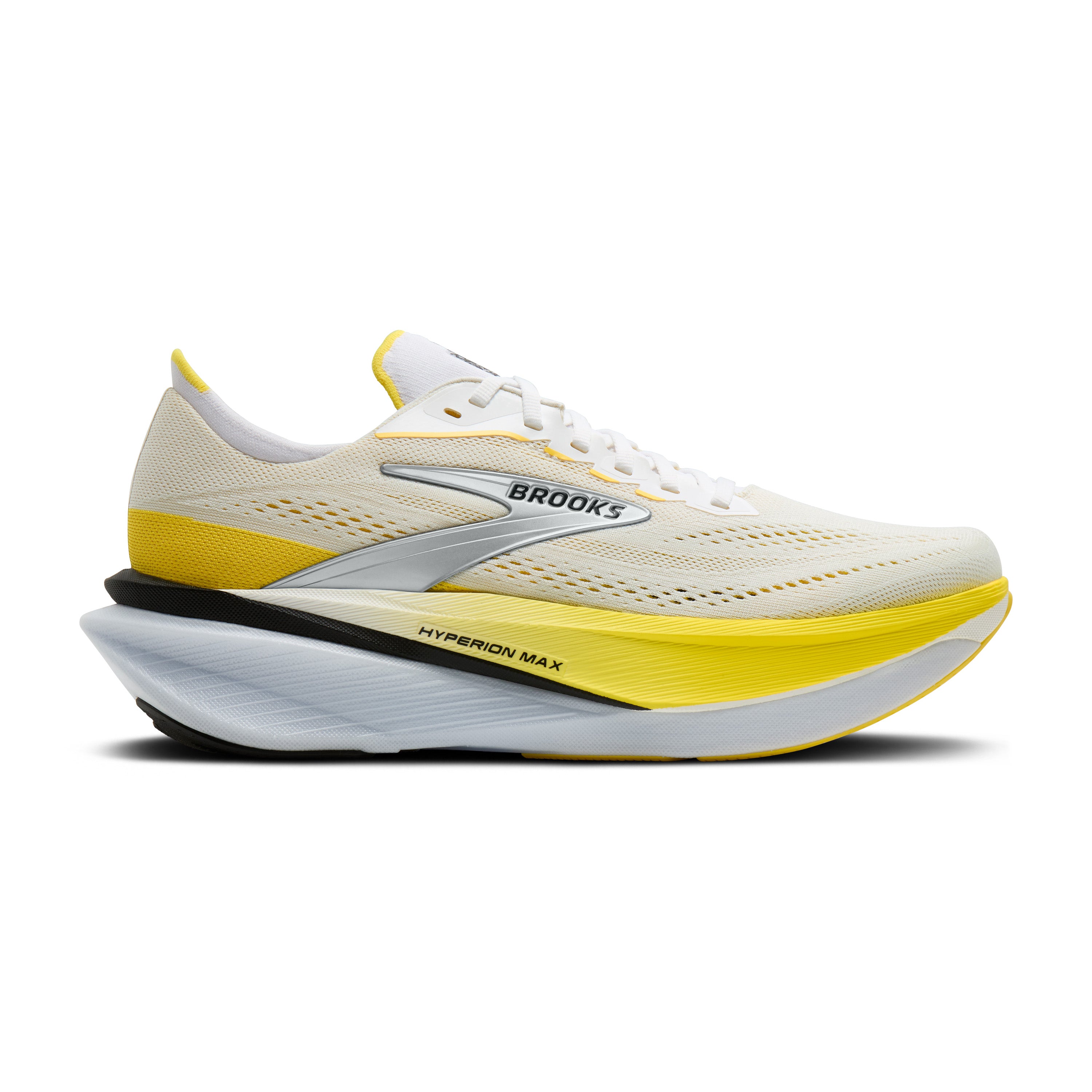 Brooks Hyperion Max 4 Women's Running Shoes - White/Cyber Yellow/Black