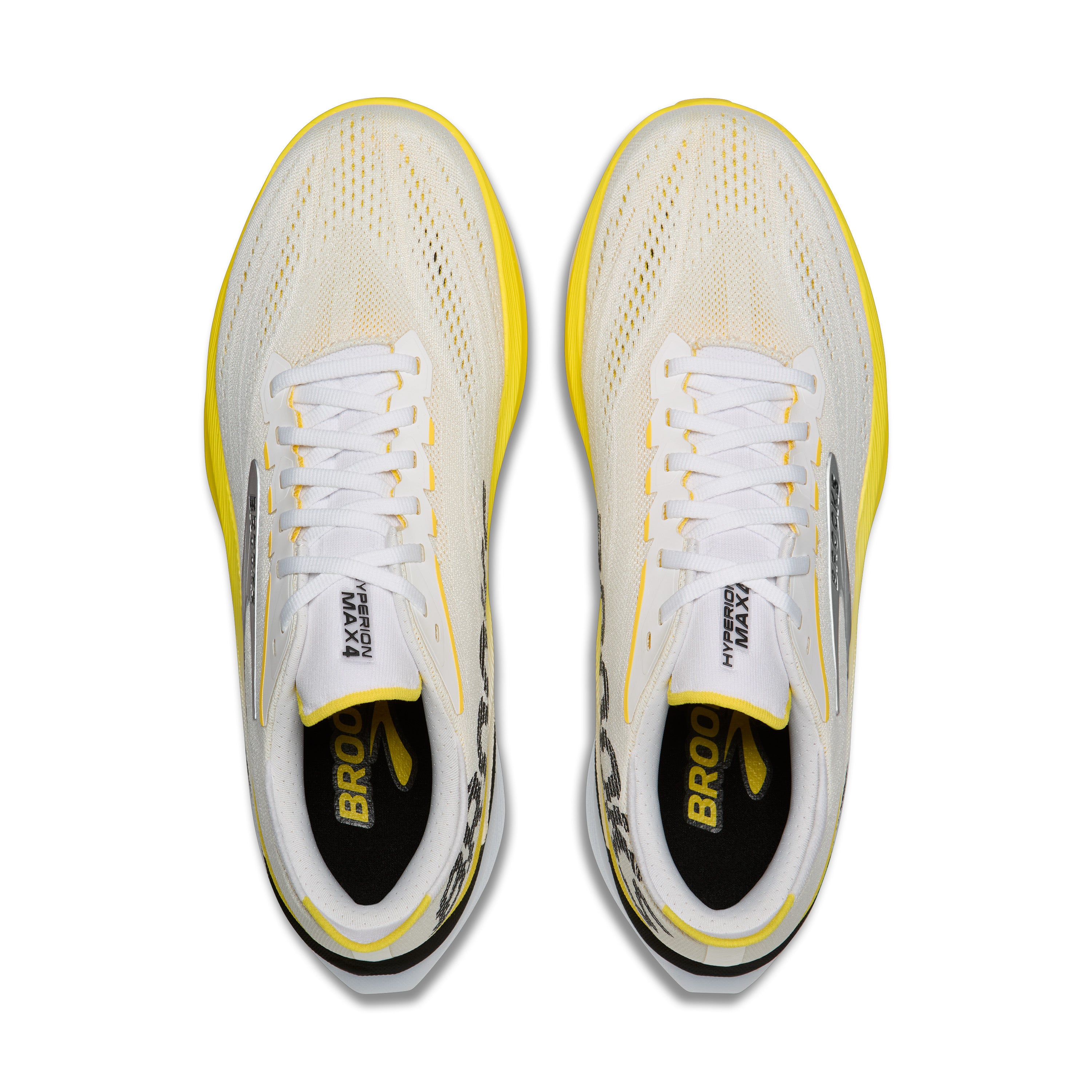 Brooks Hyperion Max 4 Women's Running Shoes - White/Cyber Yellow/Black