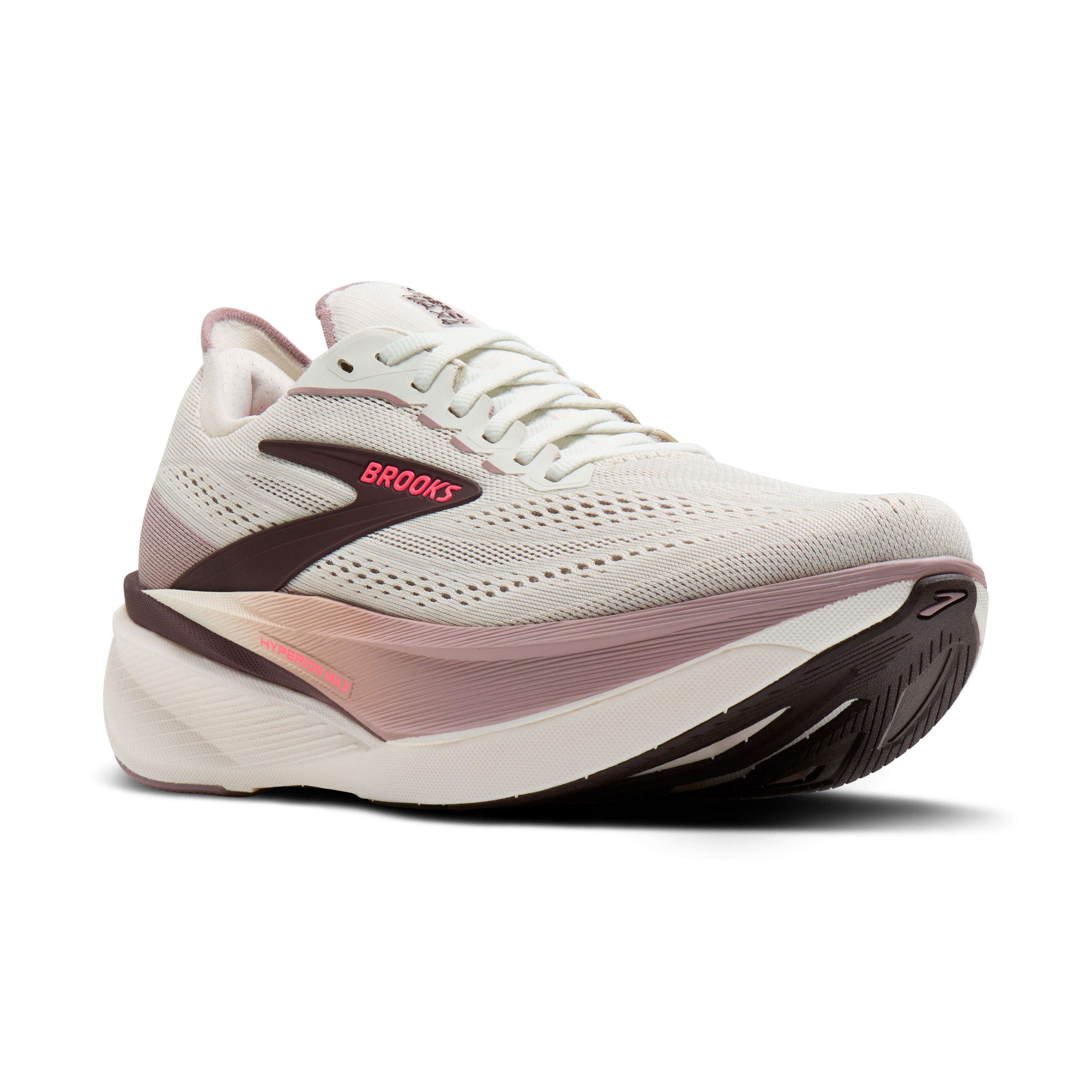 Brooks Hyperion Max 4 Women's Running Shoes - Coconut/Raisin/Pink