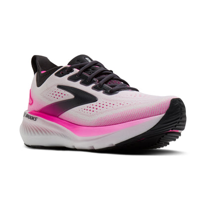 Brooks Glycerin GTS 23 Womens Running Shoes - White/Phantom/Cyber Pink