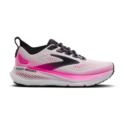 Brooks Glycerin GTS 23 Womens Running Shoes - White/Phantom/Cyber Pink