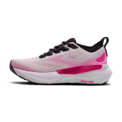 Brooks Glycerin GTS 23 Womens Running Shoes - White/Phantom/Cyber Pink