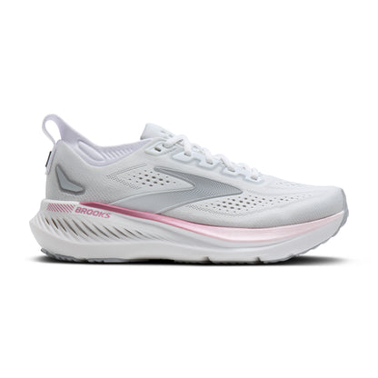 Brooks Glycerin GTS 23 Womens Running Shoes - White/Harbour Mist/Metallic