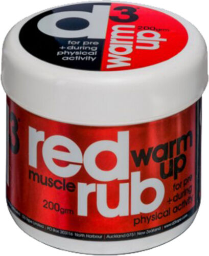 D3TAPE RED WARM UP PRE DURING MUSCLE RUB