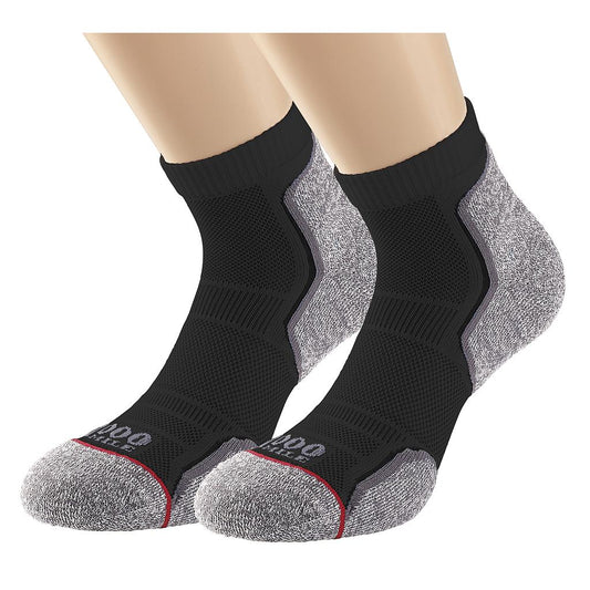 1000 Mile Run Anklet Sock (Twin Pack) (Recycled)