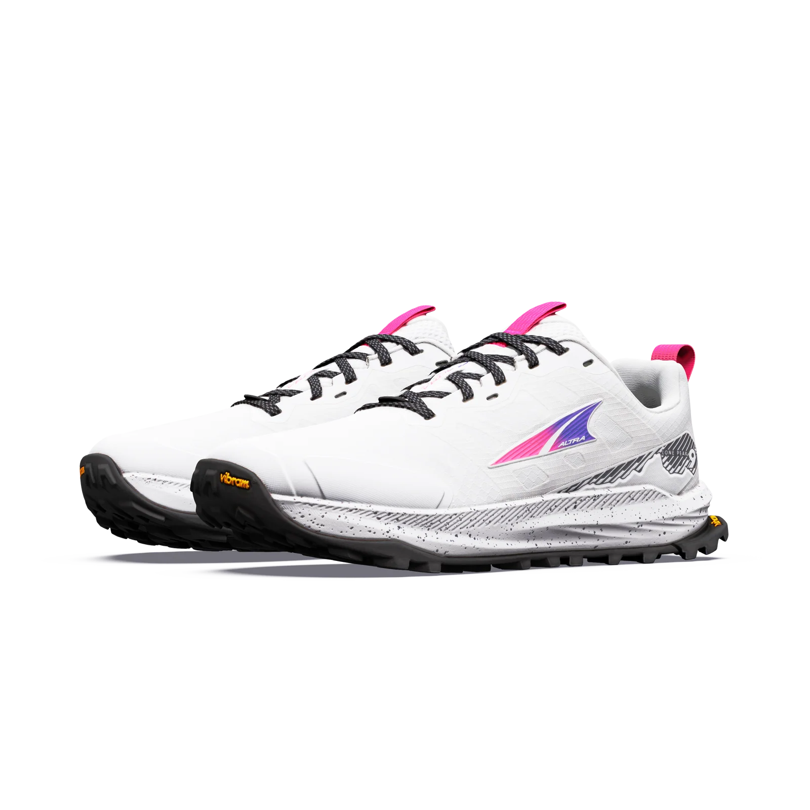 Altra Lone Peak 9 + Women's Running Shoes - Vaporous Grey/ Knockout Pink