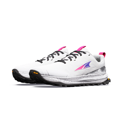 Altra Lone Peak 9 + Women's Running Shoes - Vaporous Grey/ Knockout Pink, view