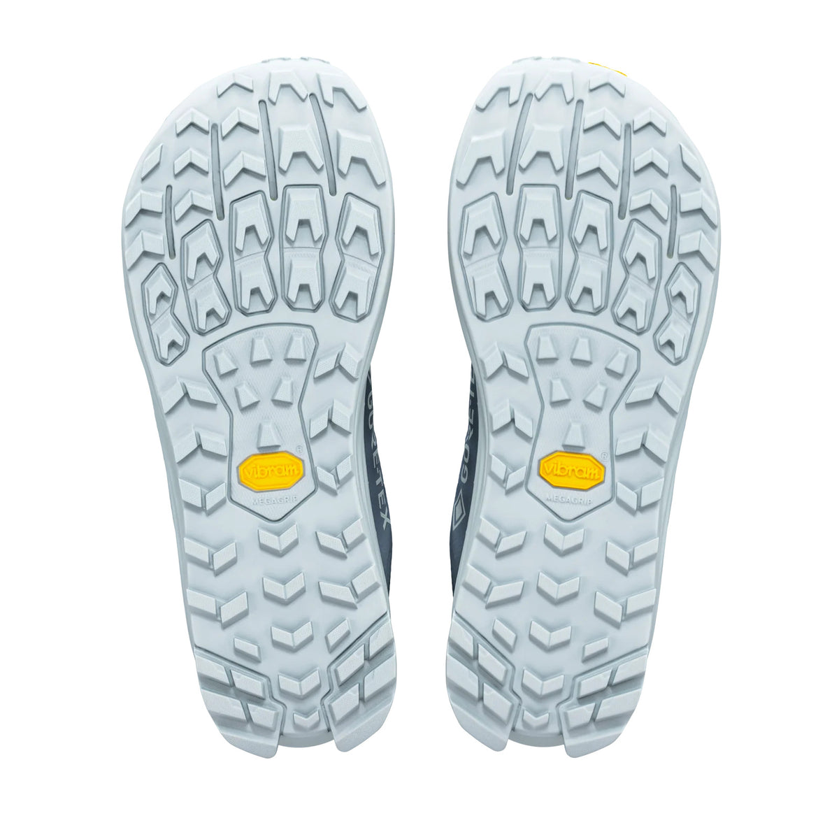 Altra Lone Peak 9+ GTX women’s waterproof trail running shoe in Flint Stone/Iceflow.