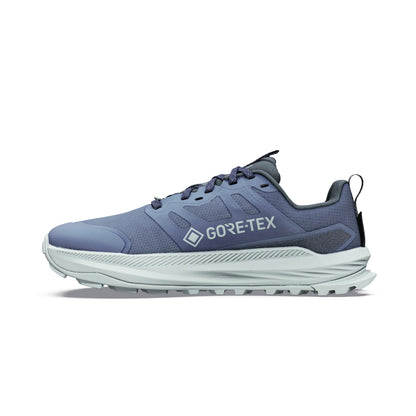 Altra Lone Peak 9+ GTX women’s waterproof trail running shoe in Flint Stone/Iceflow.