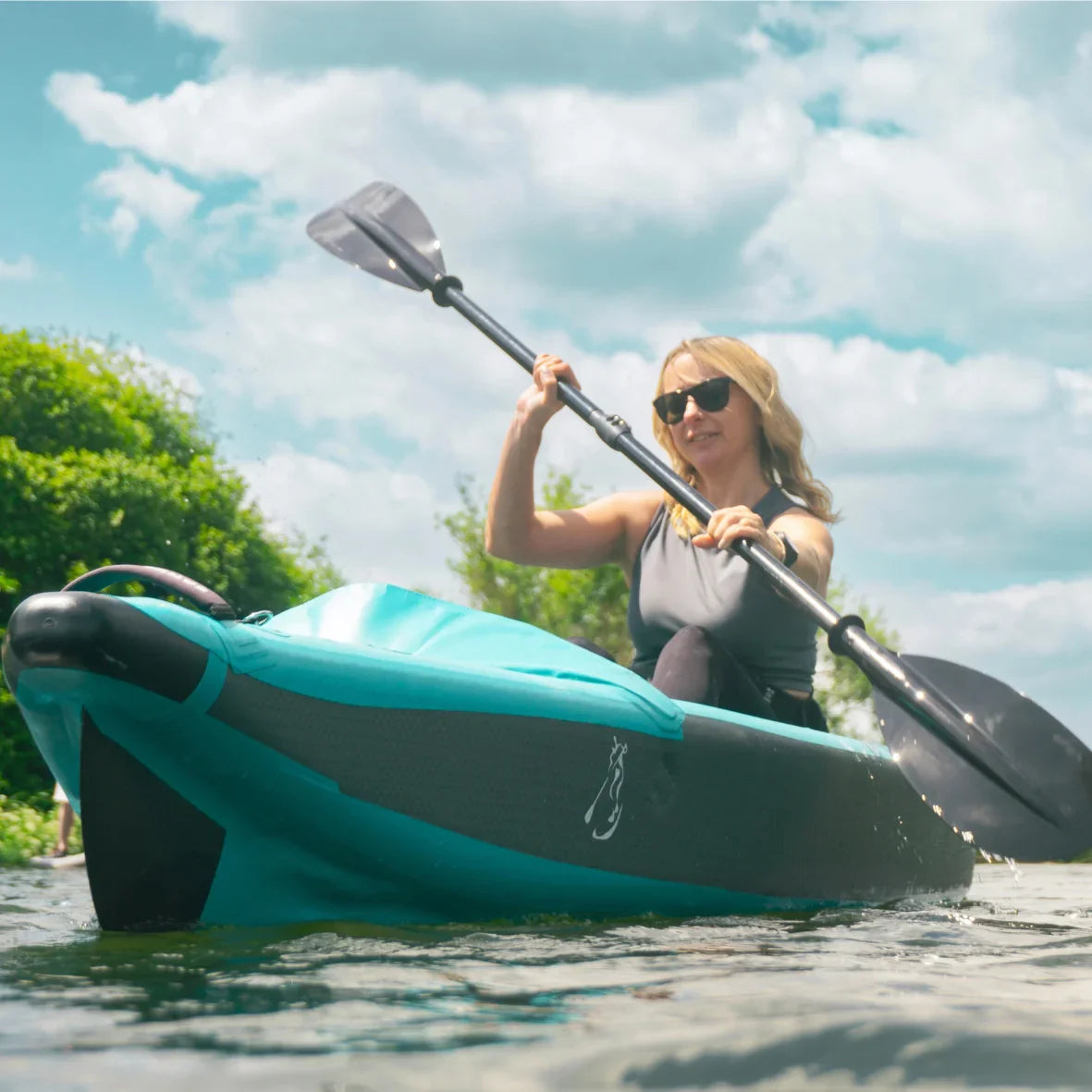 Sandbanks Style Explorer Single Seater Inflatable Kayak - Orange