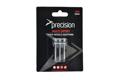 Packaging of precision multi sport thin needle adaptors on a white background