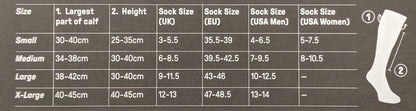 Hilly compression sleeve size guide