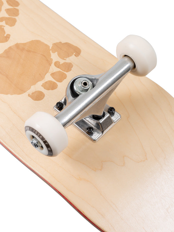 Two Bare Feet 7.75"-8.5" Laser Logo Canadian Maple Complete Skateboard