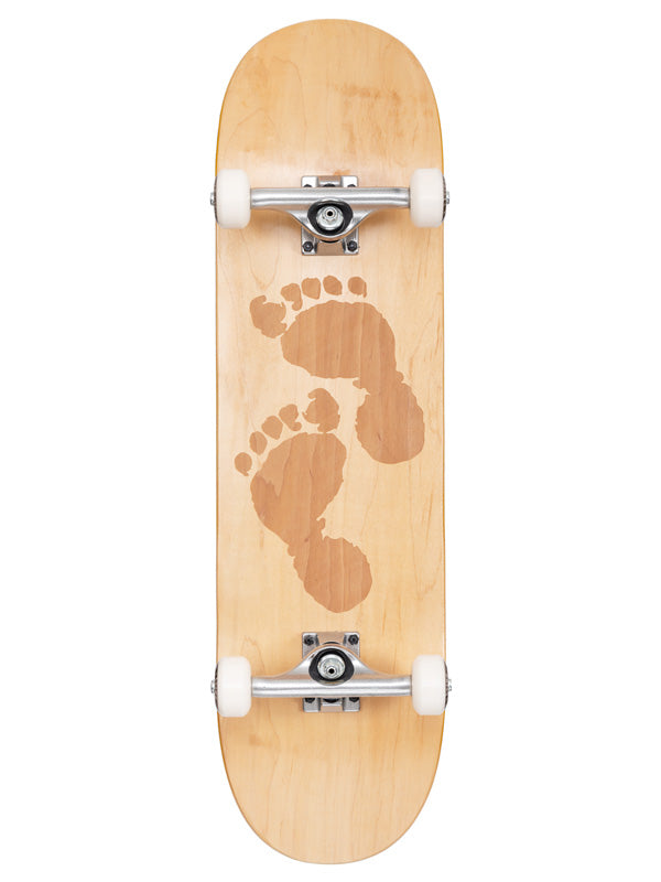 Two Bare Feet 7.75"-8.5" Laser Logo Canadian Maple Complete Skateboard