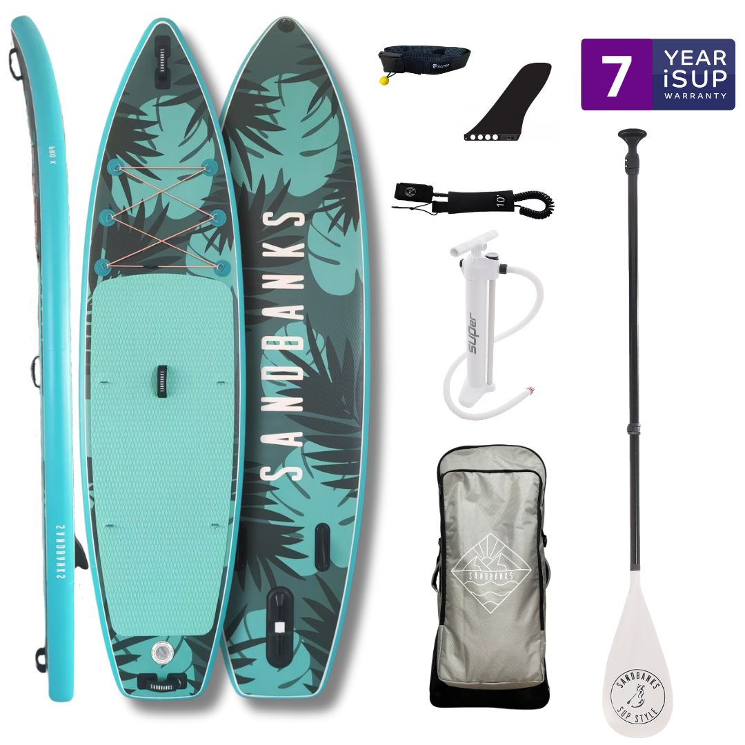 Sandbanks Style Pro-X 10'6'' x 32'' x 4.75'' iSUP Paddleboard package Tarifa