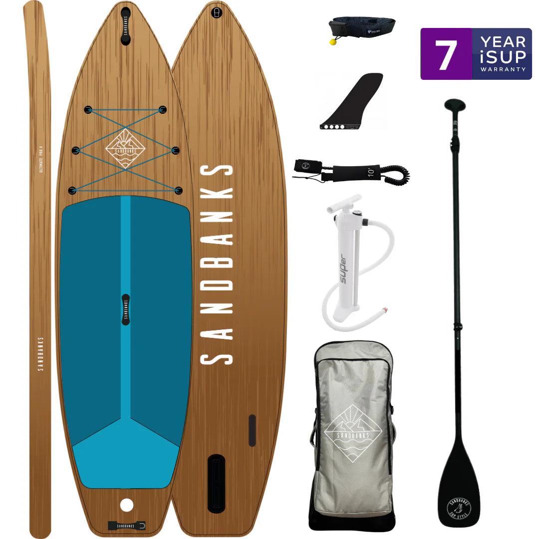 Sandbanks Style Pro-X 10'6'' x 32'' x 4.75'' iSUP paddleboard package - Tofino