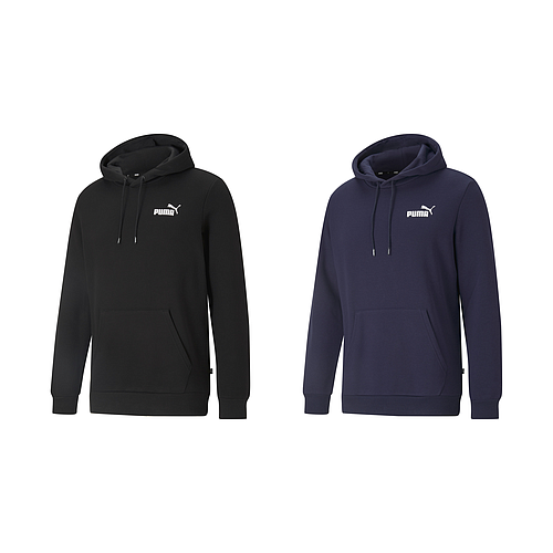 Puma Mens ESS Hoodie Black/Navy