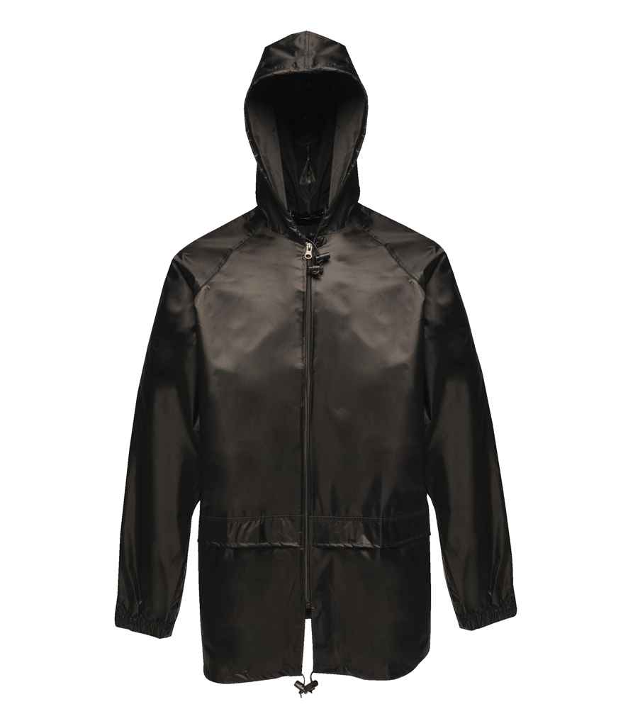 Image of regtta waterproof jacket, RG211 BLK FRONT