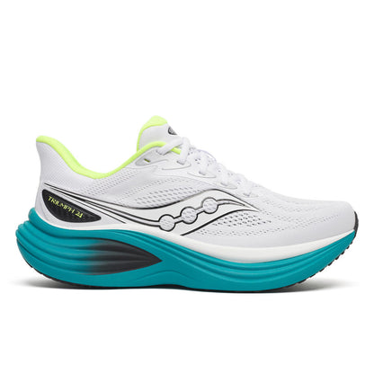 Saucony Triumph 24 Mens Running Shoes - White/Tranquil
