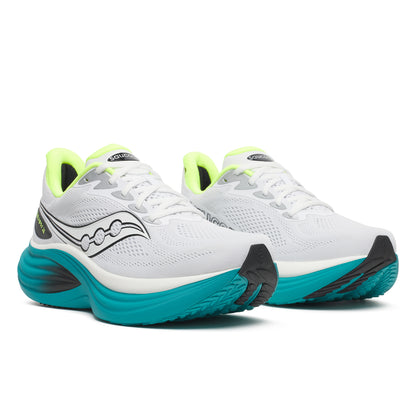 Saucony Triumph 24 Mens Running Shoes - White/Tranquil