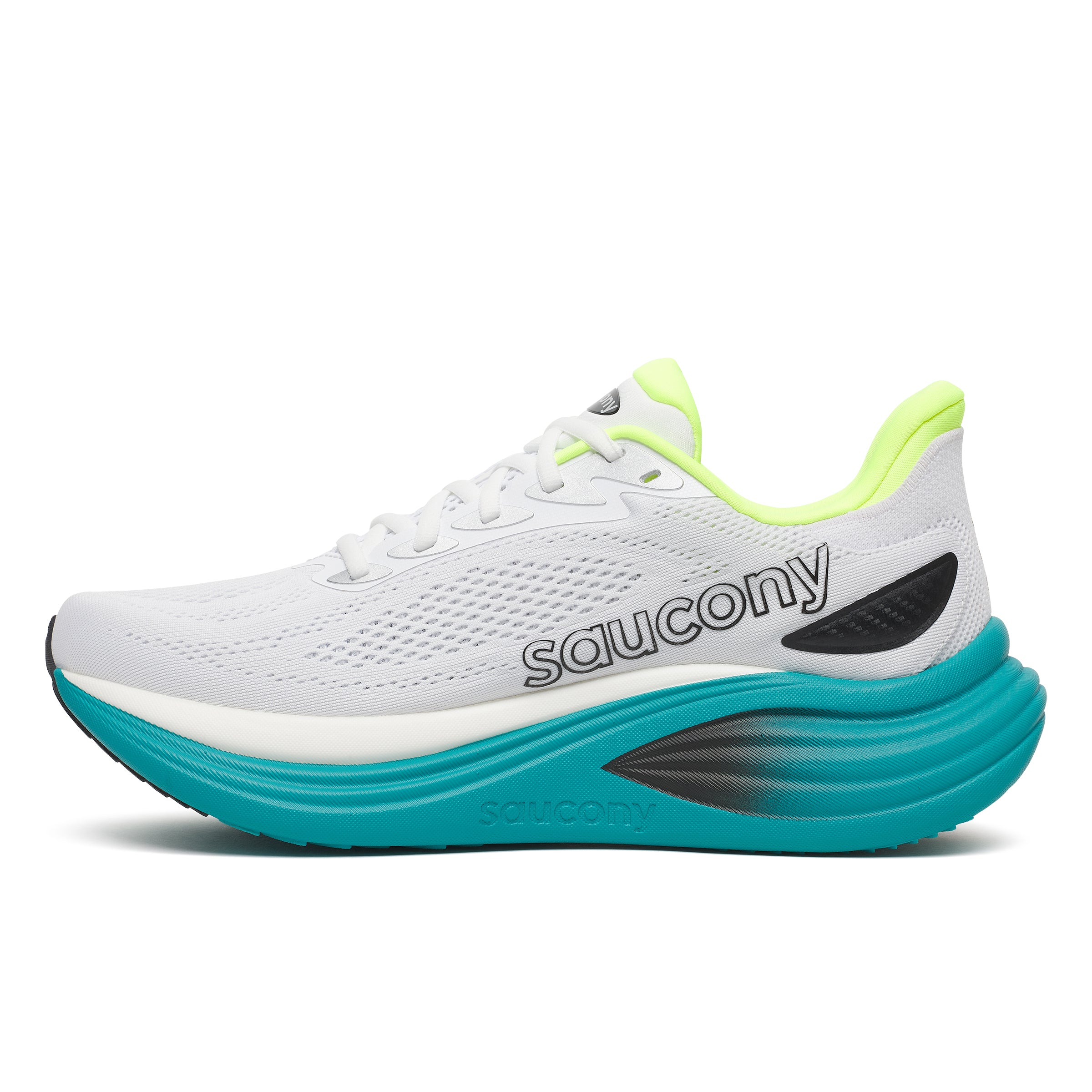 Saucony Triumph 24 Mens Running Shoes - White/Tranquil