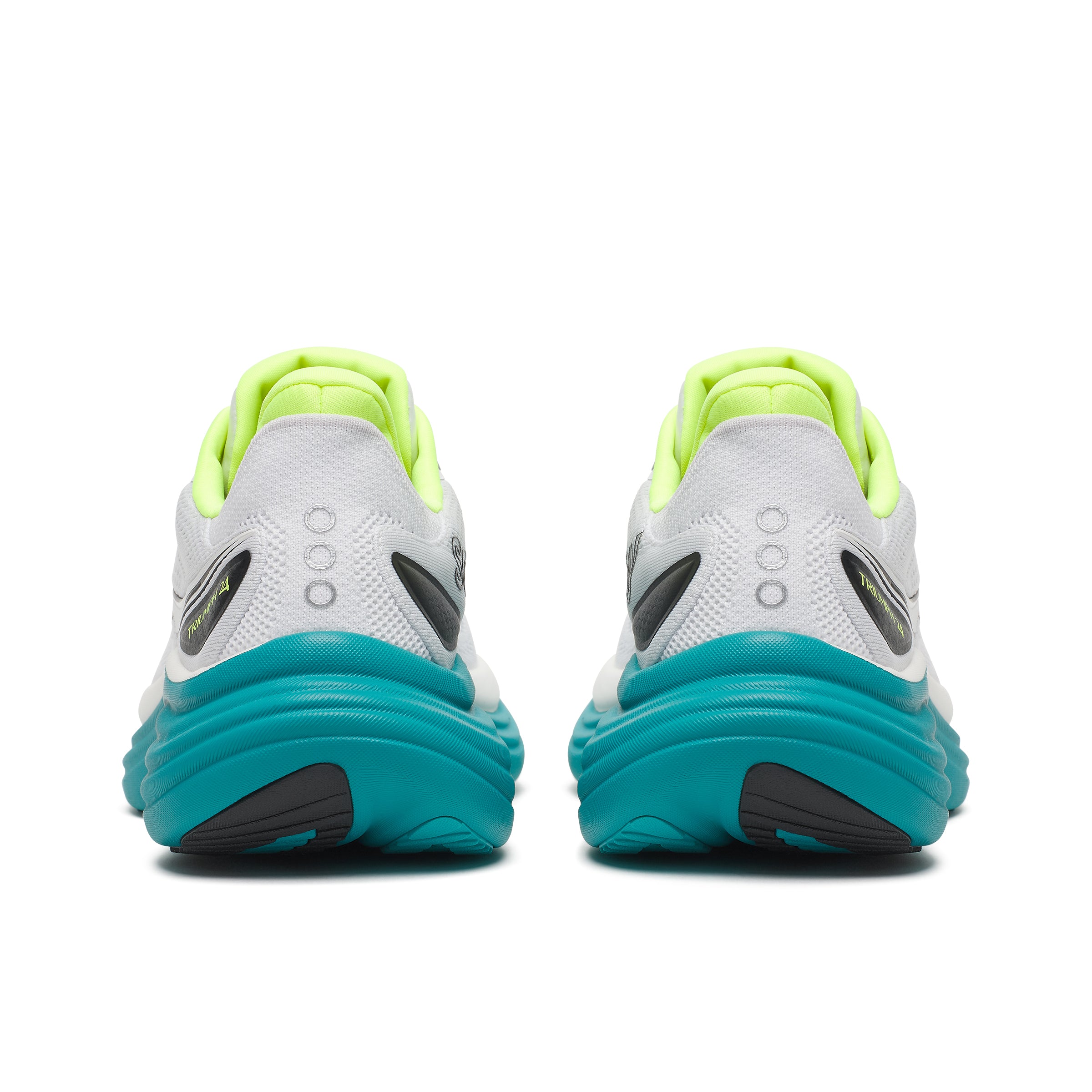 Saucony Triumph 24 Mens Running Shoes - White/Tranquil
