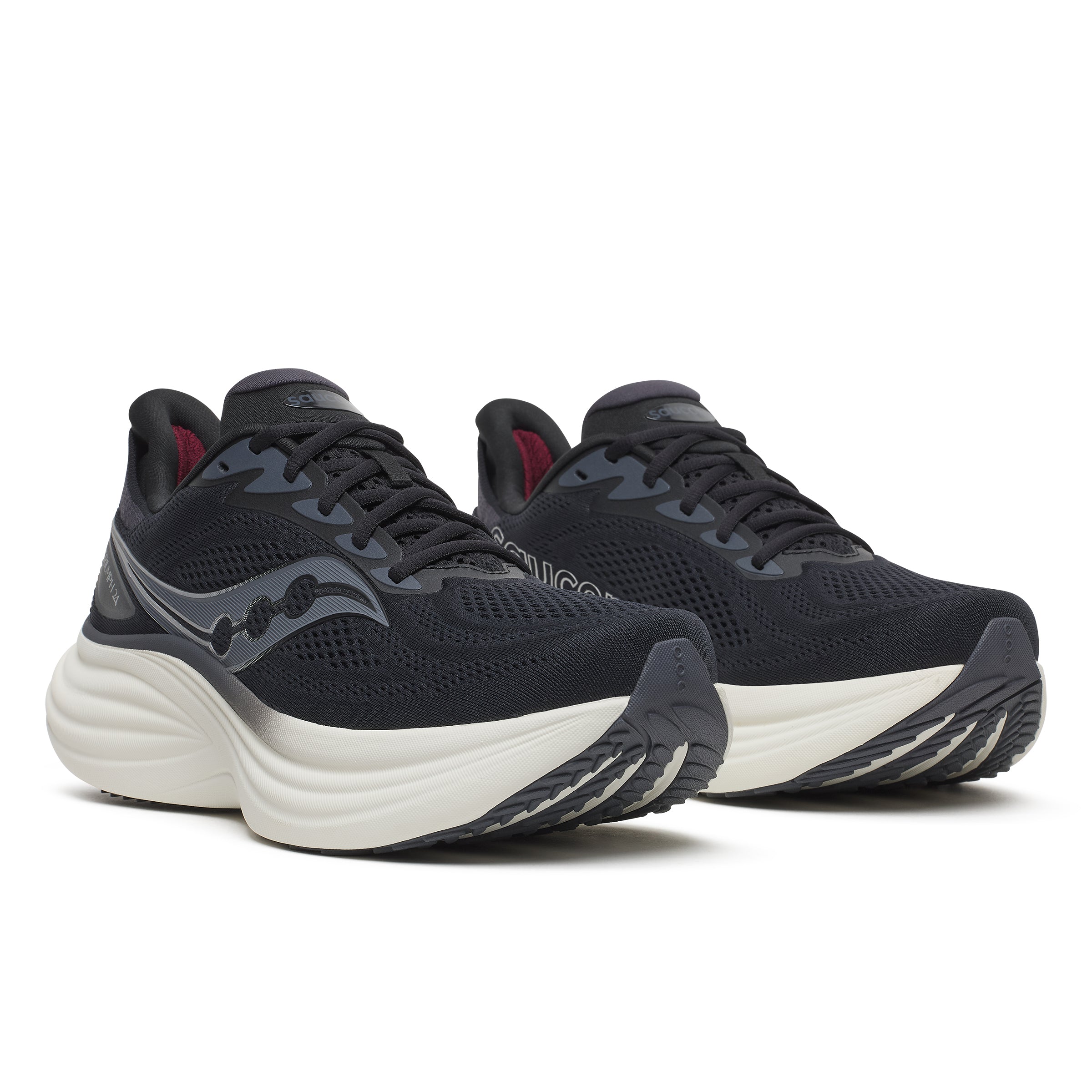 Saucony Triumph 24 Mens Running Shoes - Black/Silver