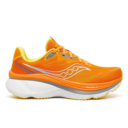 Saucony Hurricane 26 Mens Running Shoes - Fuego with a white logo on the side, shown against a plain white background.