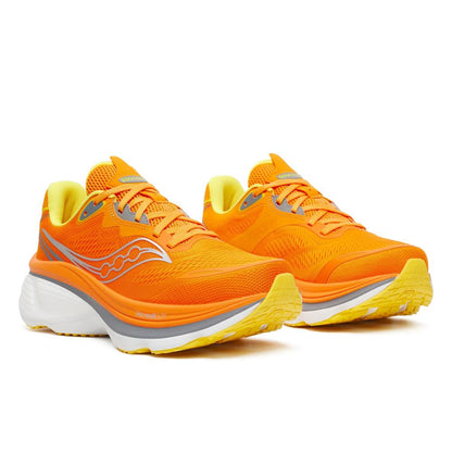 A pair of Saucony Hurricane 26 Mens Running Shoes - Fuego, displayed on a clean white background.