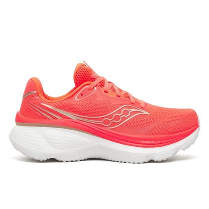 Saucony Hurricane 26 Womens Running Shoes - Vizired with white sole on a light gray background