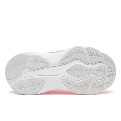 Saucony Hurricane 26 Womens Running Shoes - Vizired with white shoe sole on a white background