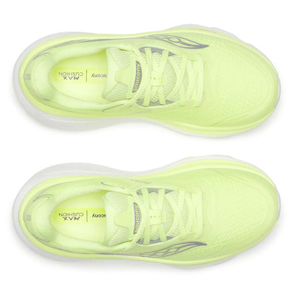 Two Tart/Silver Saucony Hurricane 26 Womens running shoes shown from a top-down view on a white background.