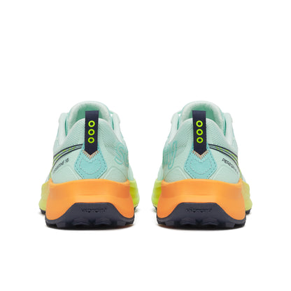 Saucony Peregrine 16 Womens Trail Running Shoes - Aqua/Citron