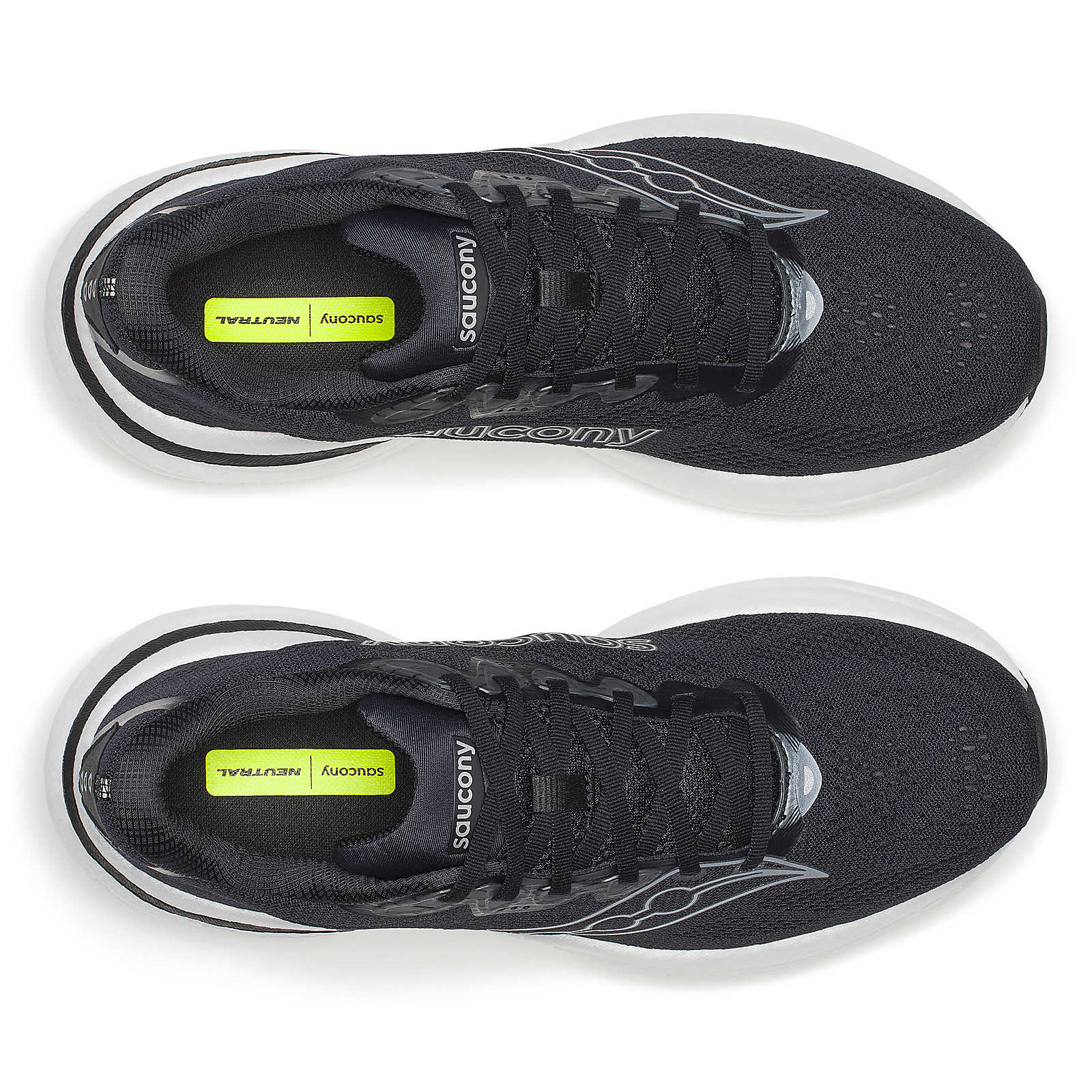 Saucony Ride 19 Mens Running Shoes - Black/Silver