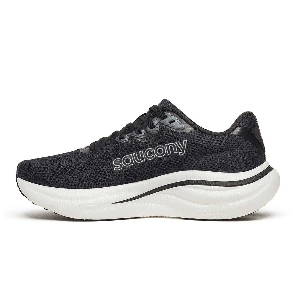 Saucony Ride 19 Womens Running Shoes - Black/Silver