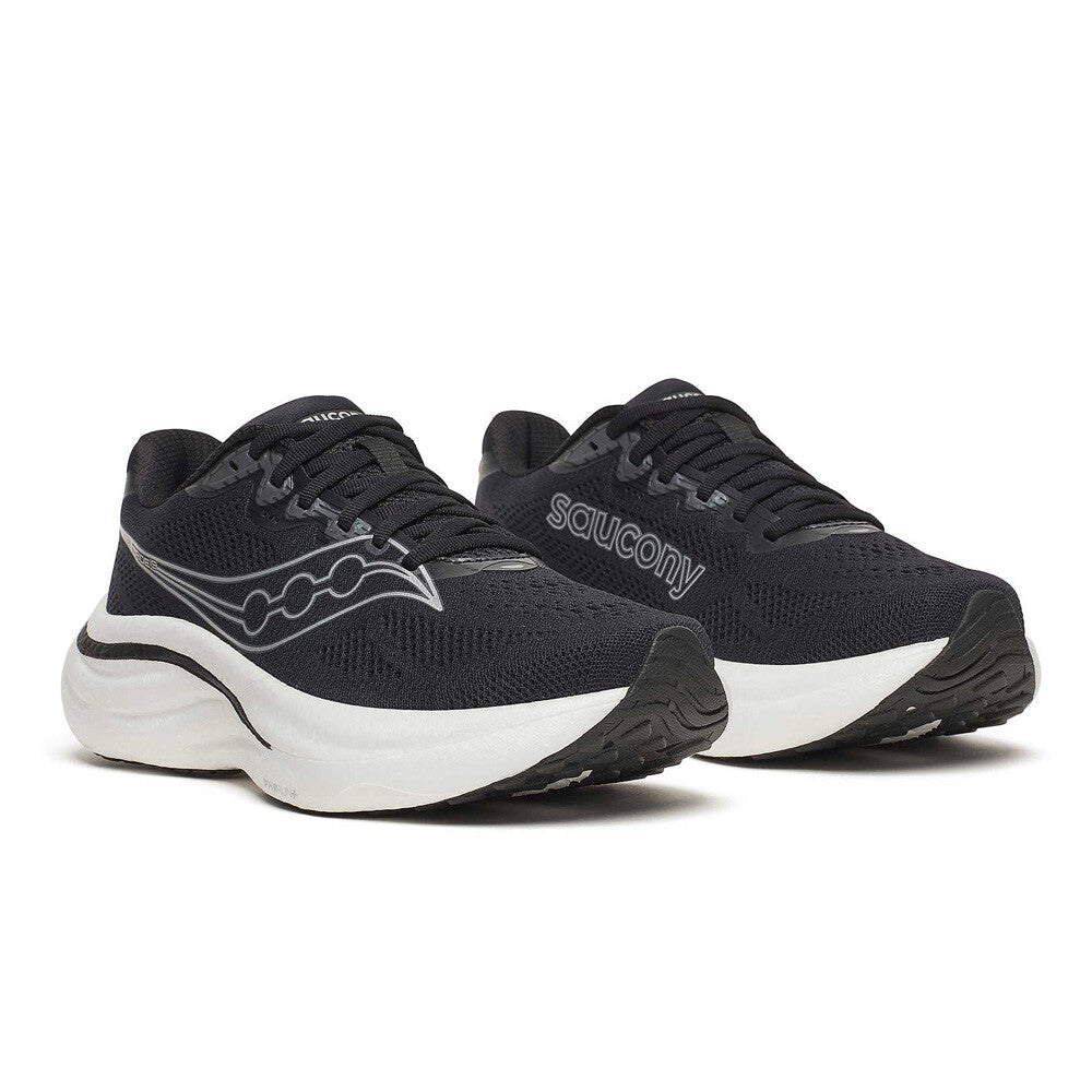 Saucony Ride 19 Womens Running Shoes - Black/Silver