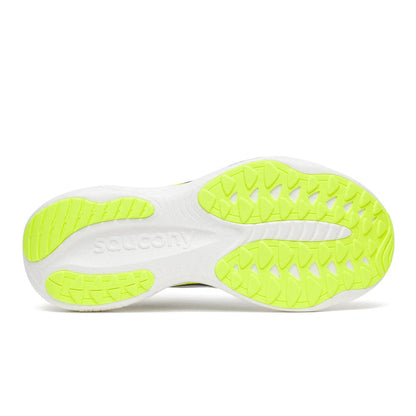 Saucony Ride 19 Mens Running Shoes - White/Citron