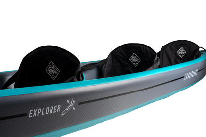 Sandbanks Style Explorer Triple Seater Inflatable Kayak - Turquoise