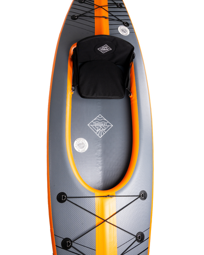 Sandbanks Style Optimal Single Seater Inflatable Kayak - Orange