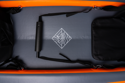 Sandbanks Style Optimal Double Seater Inflatable Kayak - Orange