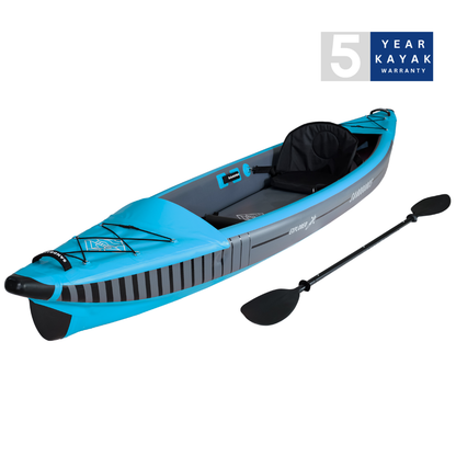 Sandbanks Style Explorer Single Seater Inflatable Kayak - Orange
