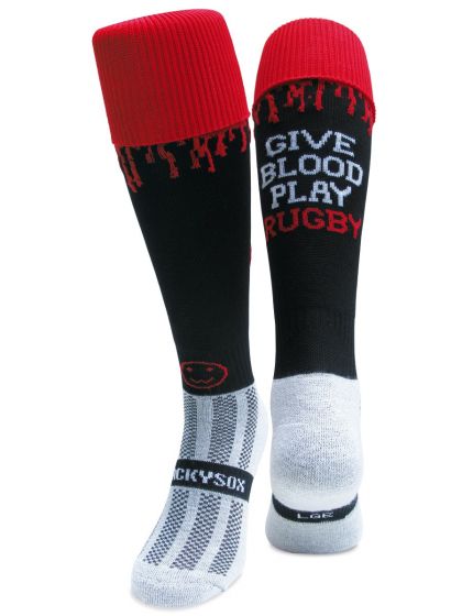 WackySox Give Blood Play Rugby