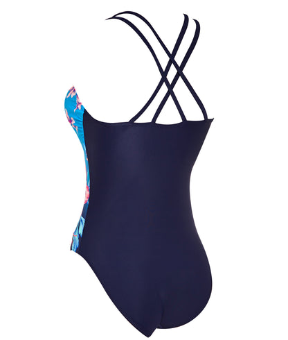 Zoggs Wild Rose Crossback Swimsuit