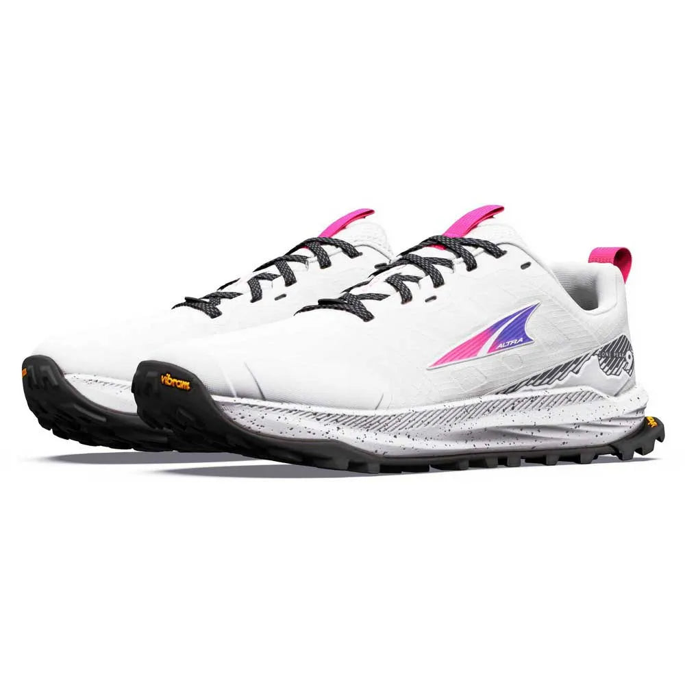 Altra Lone Peak 9 + Women's Running Shoes - Vaporous Grey/ Knockout Pink