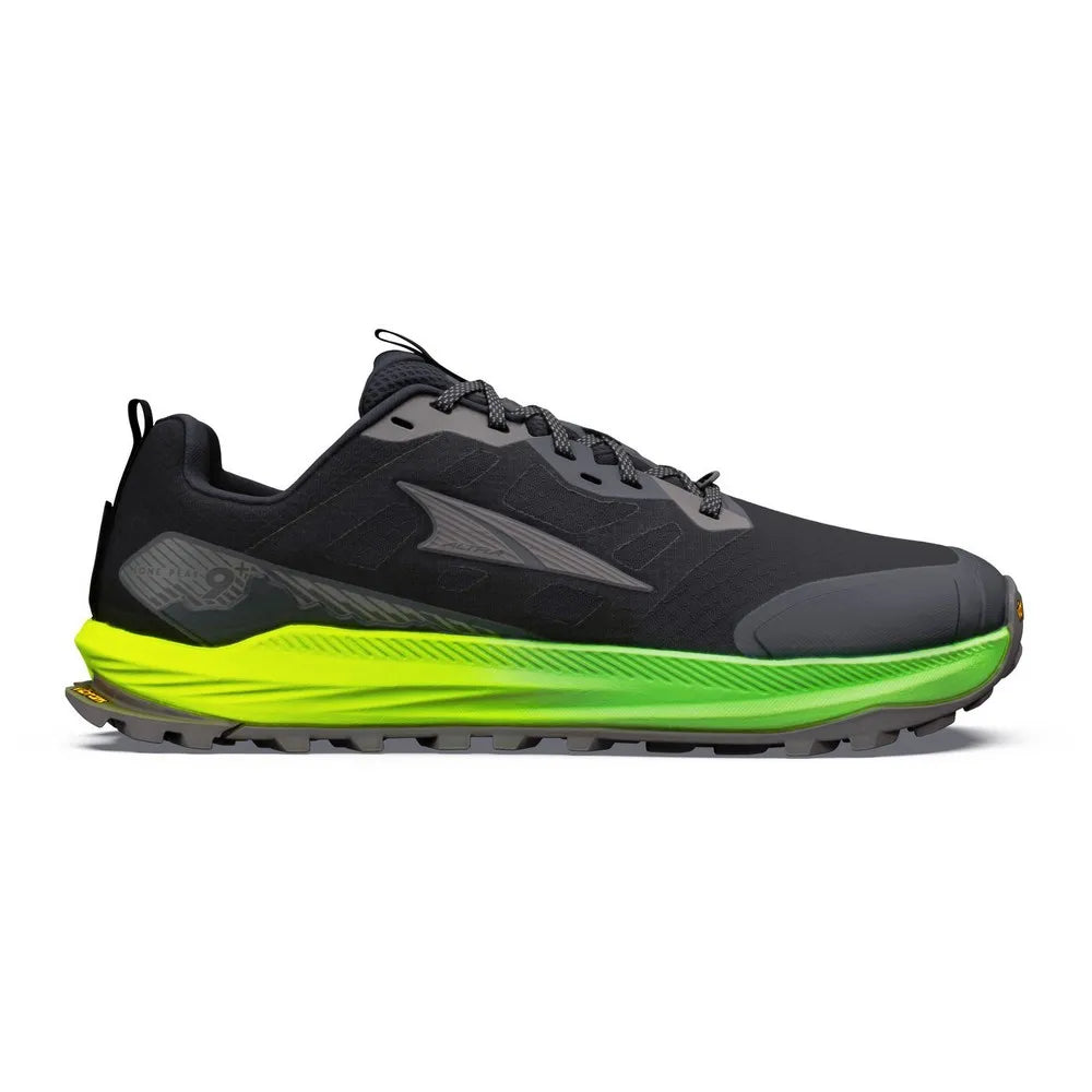 Altra Lone Peak 9+ Mens Running Shoe - Black/Dark Gull/Grey