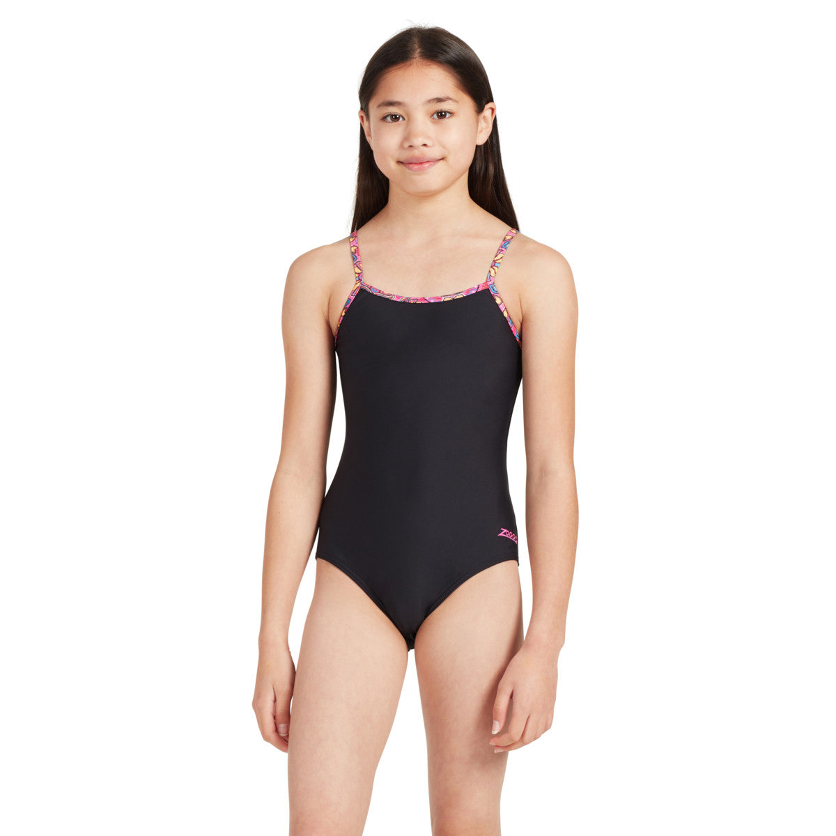 Zoggs Zanzibar Front Lined Classic Back Open Piece Swim Suit